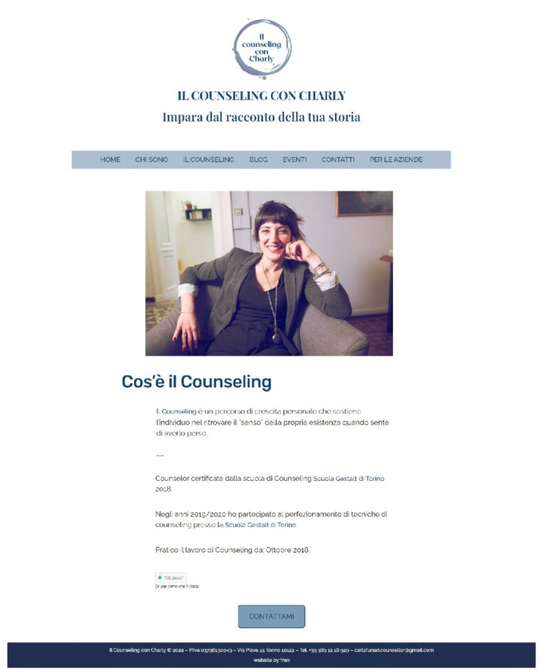 Il Counseling con Charly website - Page