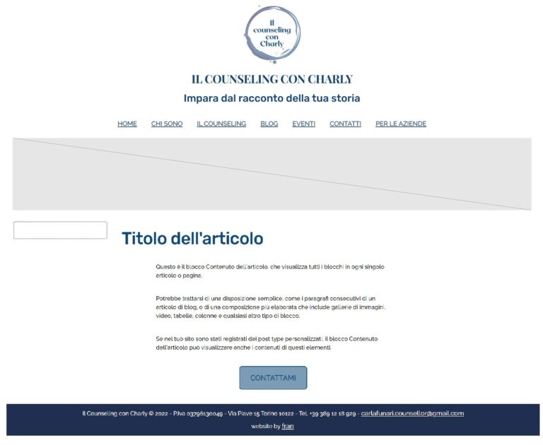 Il Counseling con Charly website